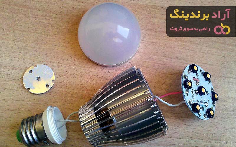 قیمت خرید قطعات لامپ ال ای دی + تست کیفیت
