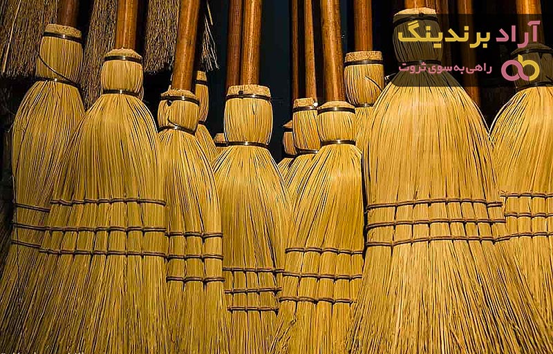 خرید جارو حصیری دسته بلند با قیمت استثنایی