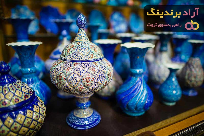قیمت خرید ظرف میناکاری پایه دار + عکس