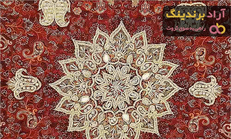 رومیزی ترمه سرمه دوزی شده + بهترین قیمت خرید