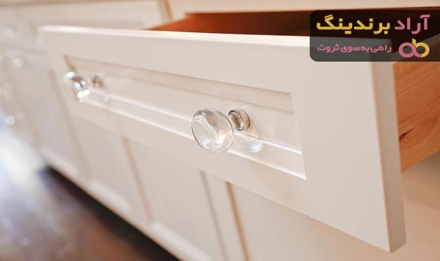 قیمت دستگیره کابینت نئوکلاسیک سفید + مشخصات بسته بندی عمده و ارزان