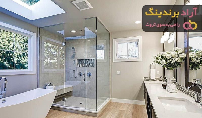 خرید کابین دوش شیشه ای ریلی + بهترین قیمت