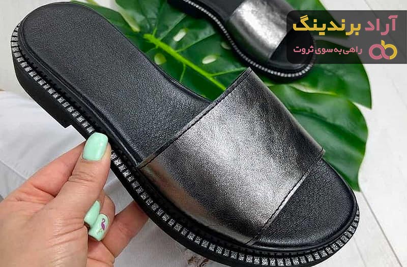 صندل چرم زنانه دست دوز  | خرید با قیمت ارزان