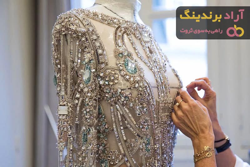 لباس مجلسی شیک با پارچه های مجبوب زیبا برای مهمانی model