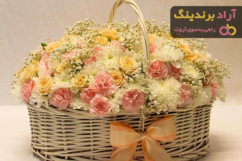 قیمت سبد گل + خرید انواع متنوع سبد گل