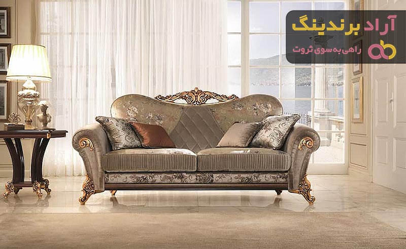 قیمت و خرید مبل سلطنتی سبز یشمی + فروش ارزان