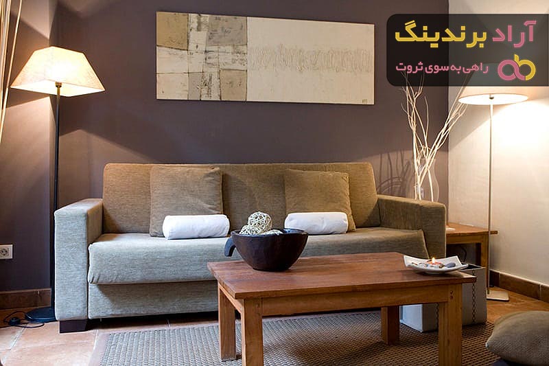 خرید آباژور چوبی ایستاده کنار سالنی در جدید ترین مدل های روز با تخفیف ویژه