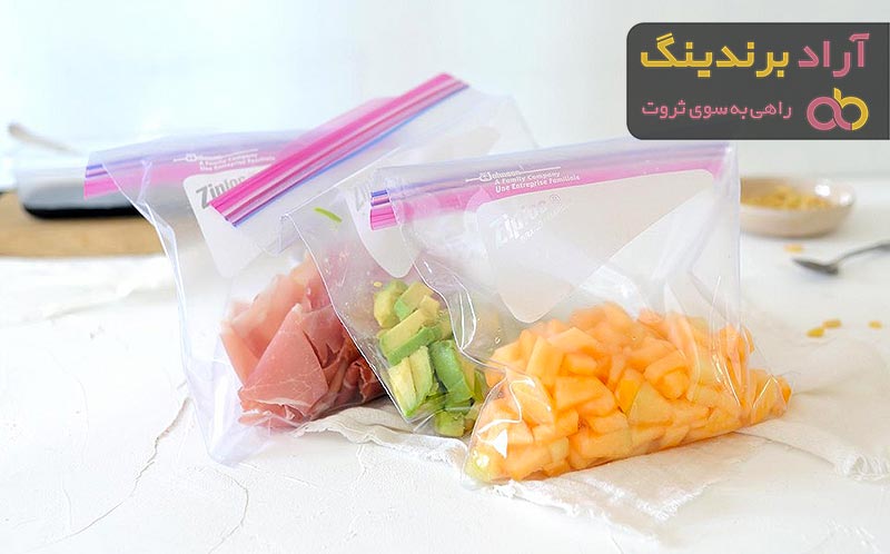 خرید و قیمت کیسه فریزر زیپ دار فله ای