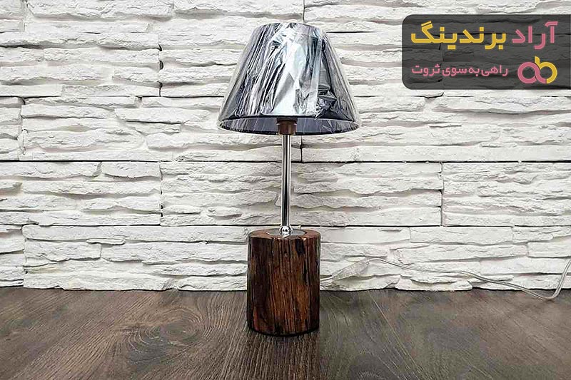  آباژور چوبی خراطی لیزری سه پایه