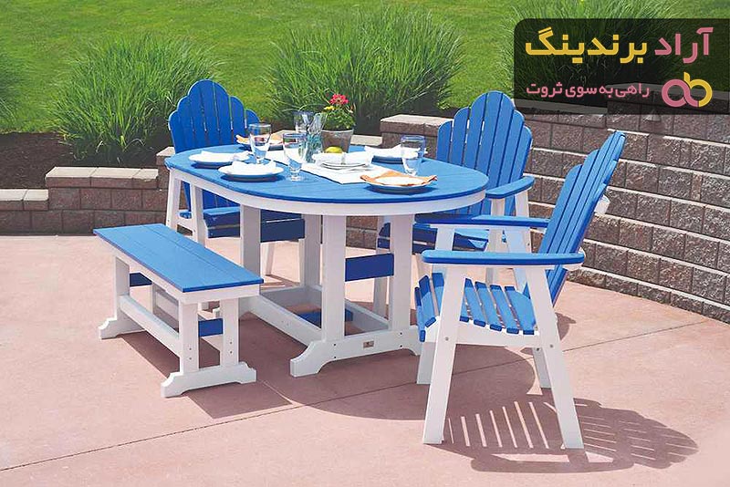 خرید میز صندلی پلاستیکی باغی + بهترین قیمت