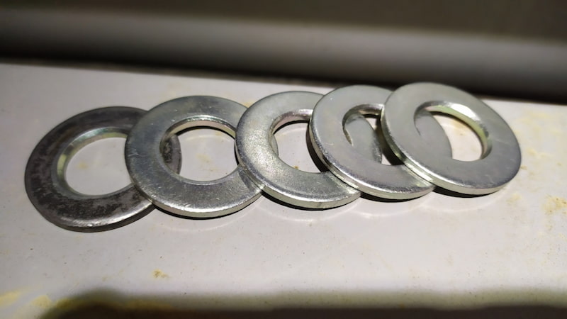 واشر تخت استیل بشقابی منجید دار چاکنت