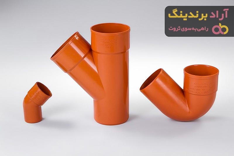 لوله پلیکا سفید نارنجی