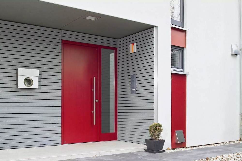 درب فلزی ساده حیاط سه لنگه + خرید