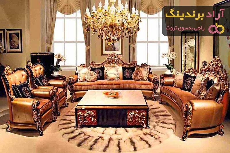 خرید و قیمت انواع مبل کلاسیک شرکتی