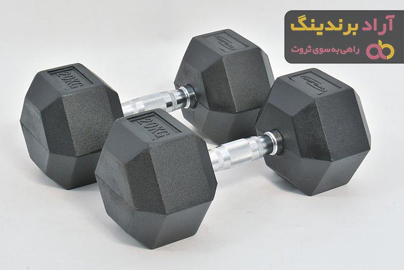 قیمت خرید دمبل شش ضلعی + عکس