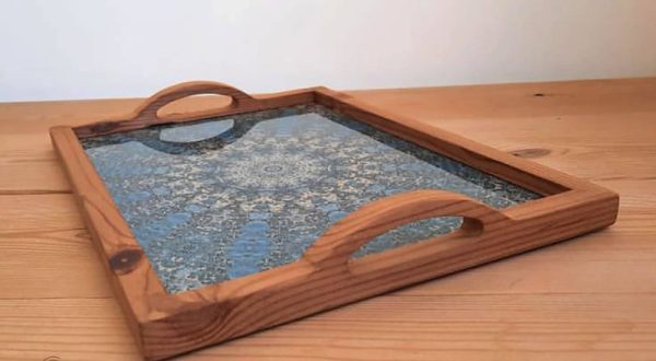 خرید سینی چوبی کف شیشه ای با قیمت استثنایی