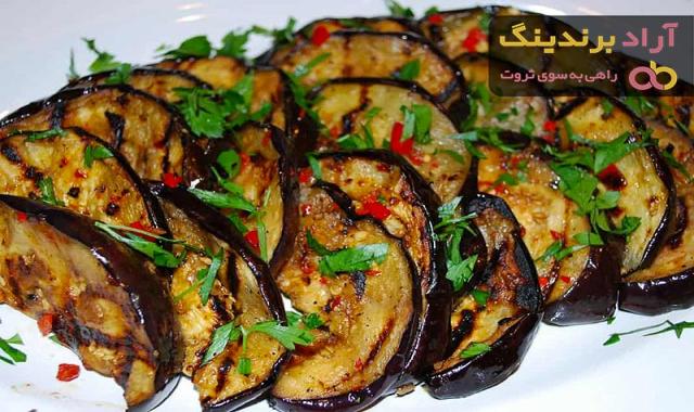 قیمت خرید بادمجان حلقه ای سرخ شده + طرز تهیه