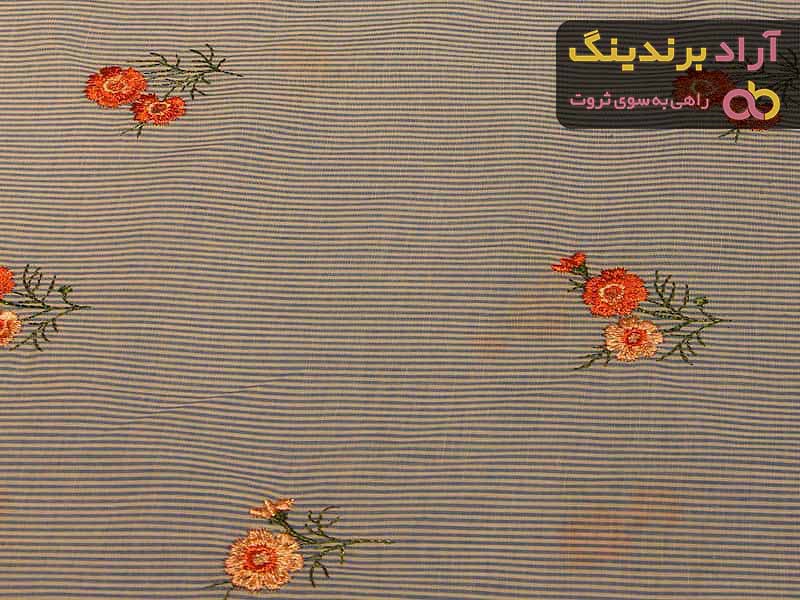 خرید و قیمت انواع پارچه نخی گلدوزی