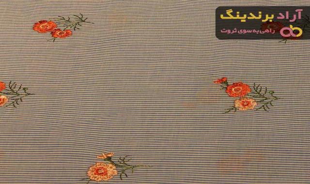 خرید و قیمت انواع پارچه نخی گلدوزی