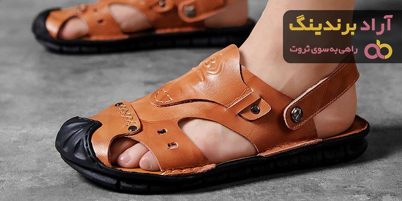 خرید صندل چرم مردانه دست دوز با قیمت استثنایی