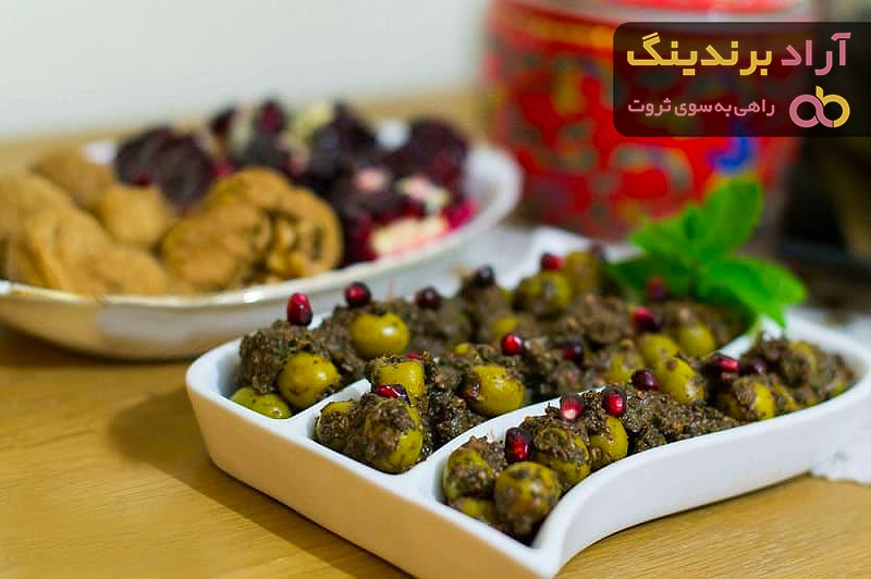 خرید زيتون پرورده رب انار + بهترین قیمت