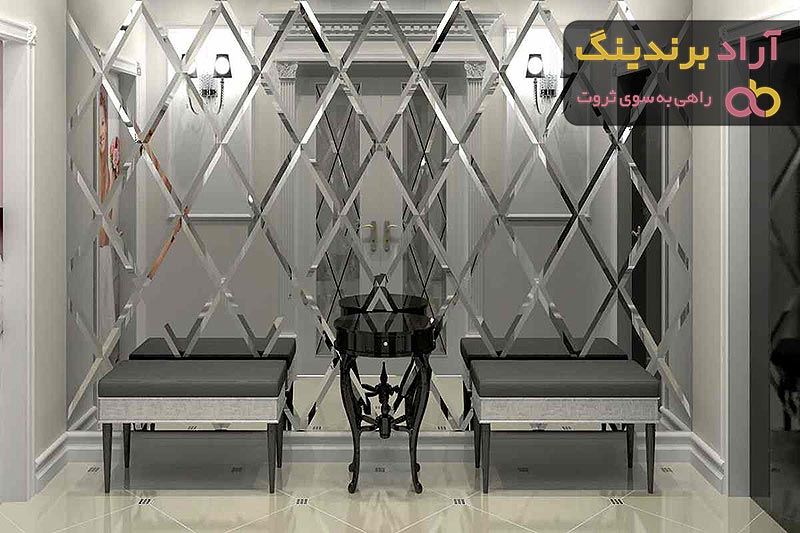 قیمت خرید آینه دکوراتیو پازلی شامپاینی در تهران مشهد اصفهان رشت