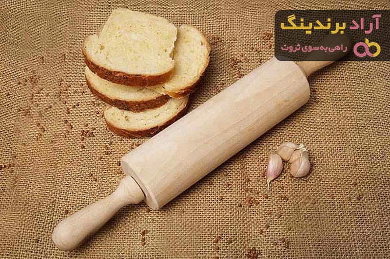 وردنه چوبی بزرگ با کیفیت مطلوب برای پهن کردن خمیر های قنادی