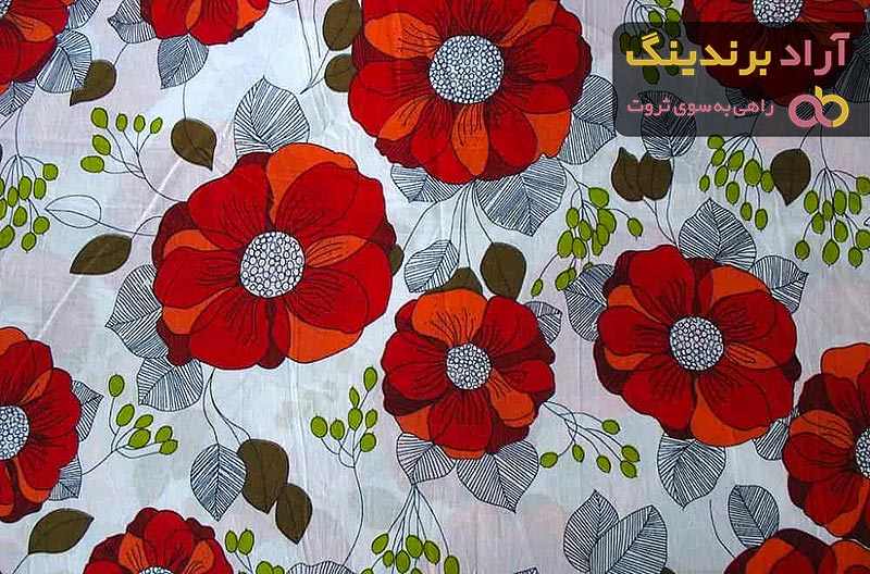 قیمت و خرید پارچه نخی گلدار شیک + فروش ارزان