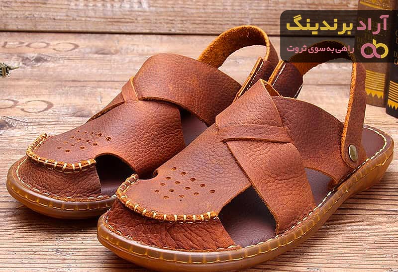 خرید صندل چرم طبیعی مردانه با قیمت استثنایی