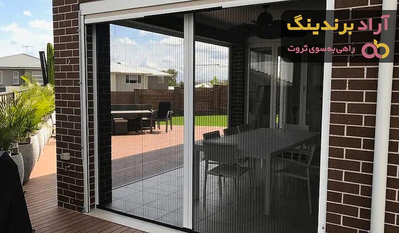 توری پلیسه دبل فریم کاملا شفاف + خرید