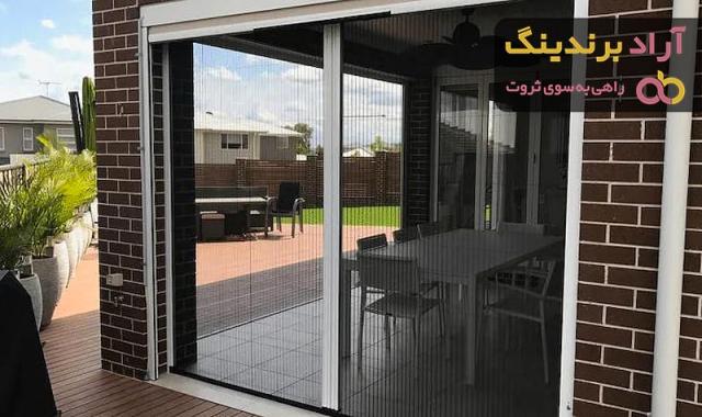 توری پلیسه دبل فریم کاملا شفاف + خرید