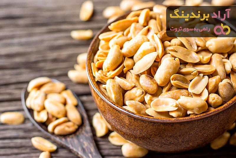 خرید بادام زمینی نمکی برشته شده درجه یک از تولیدی