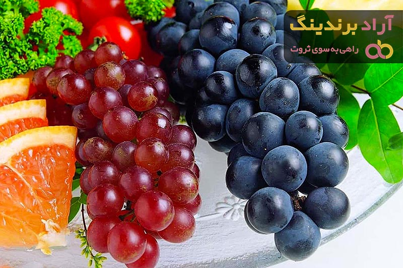 انگور بیدانه قرمز با طعم شیرین و آبدار