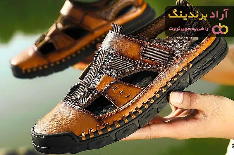خرید صندل مردانه چرم تبریز با قیمت استثنایی