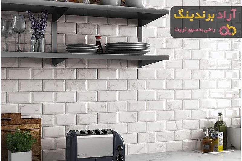 کاشی بین کابینتی چسبی لوکس در اندازه ها و طرح های متنوع