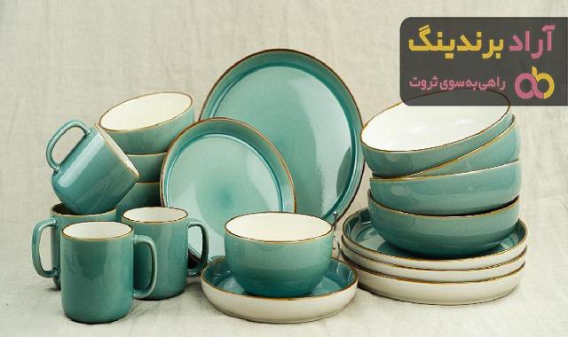 ظروف سرامیکی غذاخوری با رنگ بندی کامل و طراحی های چشم نواز