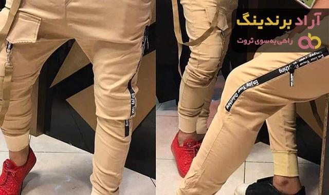 شلوار اسلش مردانه جین کشی + بهترین قیمت خرید