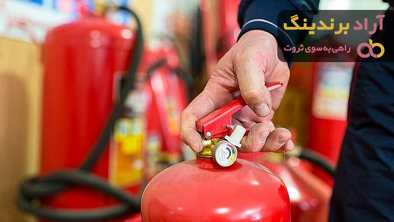 کپسول آتش نشانی 4 کیلویی پودر و گاز | قیمت عالی