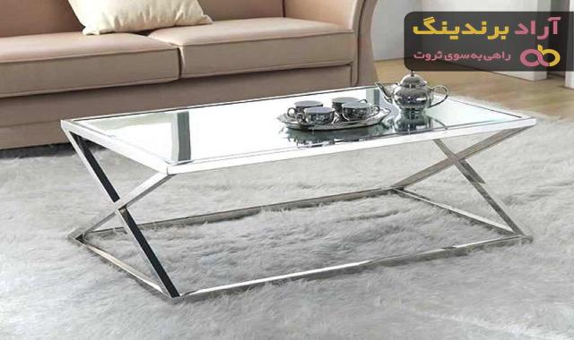 قیمت و خرید انواع میز عسلی شیشه ای پایه دار