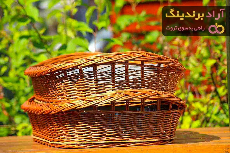 قیمت خرید سبد حصیری در دار + عکس