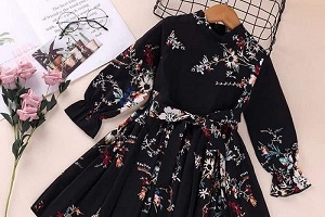 خرید و قیمت لباس پارچه نخی دخترانه