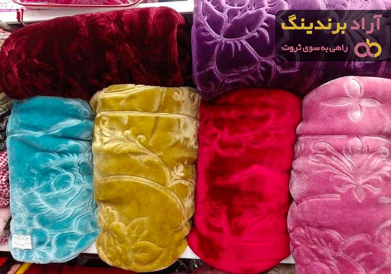 پتو یک نفره؛ گل برجسته عروسکی تک رنگ ابعاد 220*140