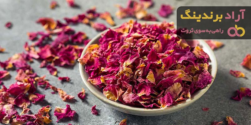 خرید و قیمت گل محمدی قرمز خشک