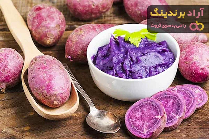 همه محصولات سیب زمینی بنفش (Purple potatoes) + قیمت خرید