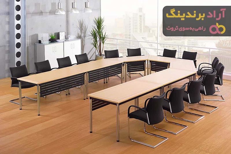 بهترین میز کنفرانس چوبی + قیمت خرید عالی