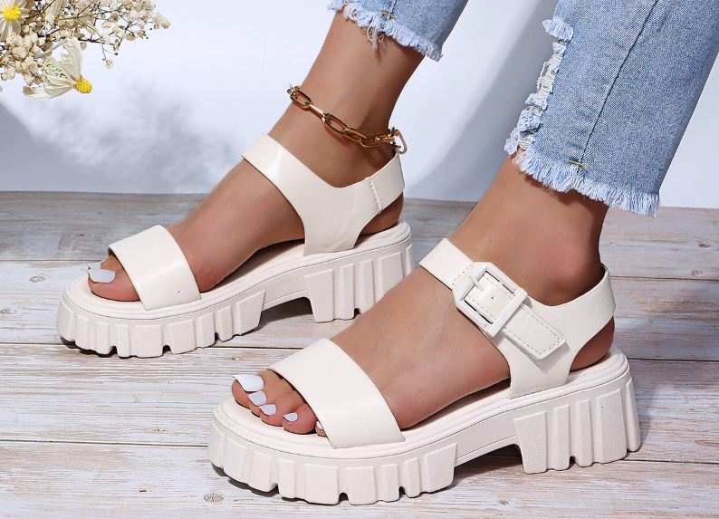 خرید صندل زنانه سفید + بهترین قیمت