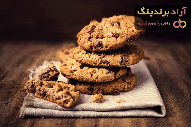 قیمت کوکی شکلاتی نرم + مشخصات بسته بندی عمده و ارزان