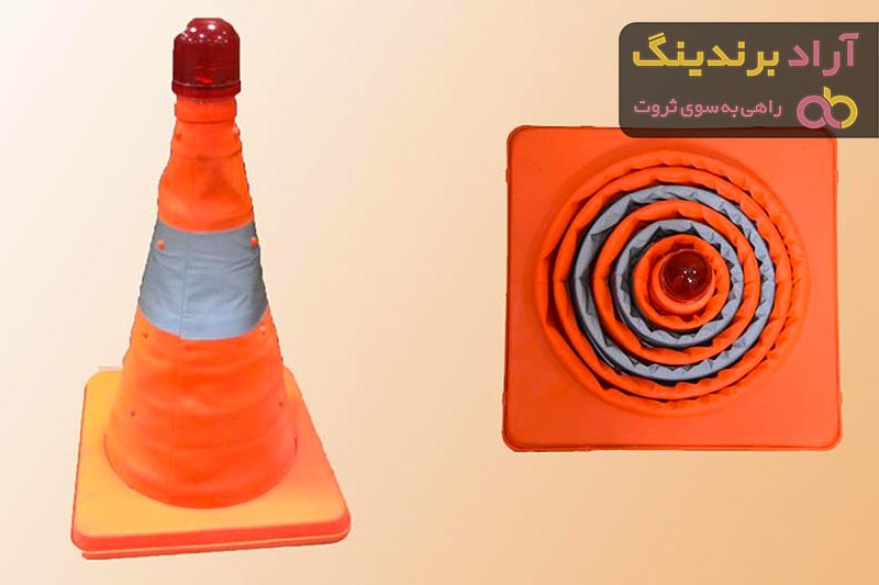 خرید انواع مخروط ترافیکی تابلو دار + قیمت