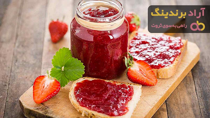 خرید مربا توت فرنگی + معرفی کارخانه تولید و عرضه پخش