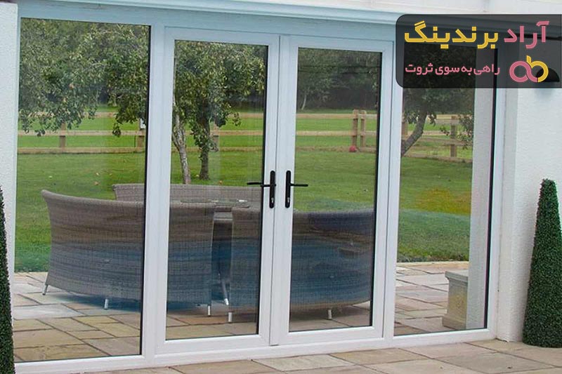 خرید و قیمت درب ورودی ساختمان یو پی وی سی